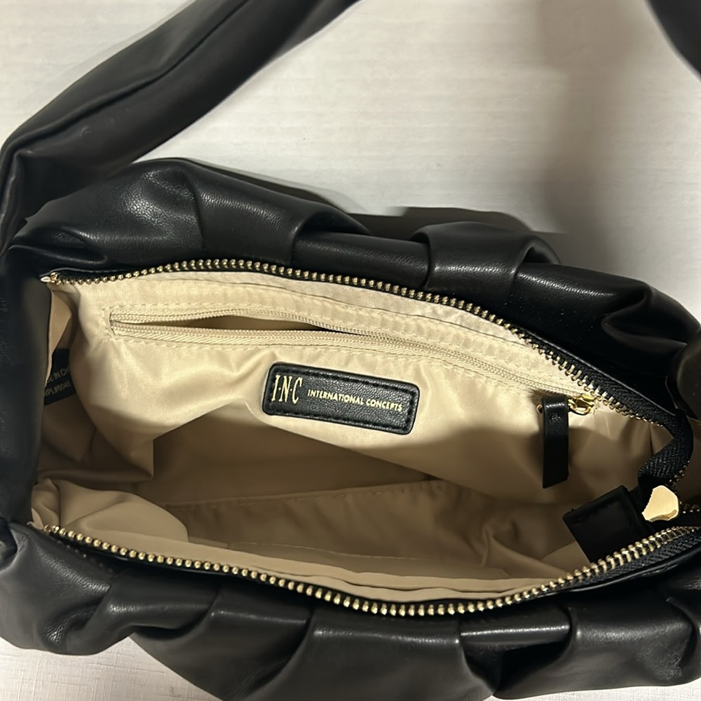 I-N-C International Concepts faux leather shoulder bag. - Picture 5 of 12
